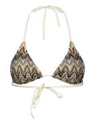 Amber Bel Bikini Top Brown Becksöndergaard