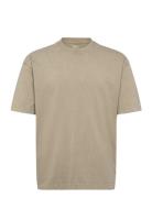 Heavy Weight Boxy T Shirt Beige Hollister