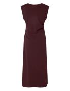 Yaspina Sl Long Dress Noos Burgundy YAS