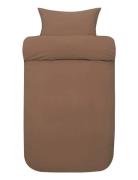 Frøya St Washed Bed Set Brown Høie Of Scandinavia