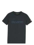 Lyle & Scott Print T-Shirt Navy Lyle & Scott