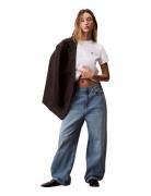 Ss Monogram Crew Tee White Calvin Klein Jeans