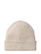 Ck Fine Rib Beanie Cream Calvin Klein