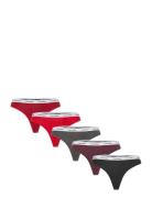 Thong 5Pk Patterned Calvin Klein