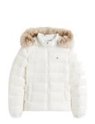 Tjw Basic Hooded Down Jacket Ext White Tommy Jeans