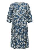 Kcmahlia Dress Blue Kaffe Curve