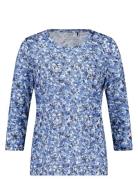 T-Shirt 3/4 Sleeve Blue Gerry Weber