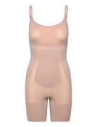 Mid Thigh Bodysuit Beige Calvin Klein