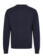 Ls Vertical Texture Cttn Crewnk Navy Calvin Klein Jeans