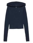 Tjw Essential Zipper Hood Cardi Navy Tommy Jeans