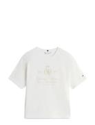 Varsity Crest Rlx Ss Tee White Tommy Hilfiger