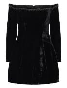 Nadene Trim Hourglass Dress Black Bardot