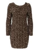 Onlconfidence L/S Deep Sequins Dressjrs. Brown ONLY