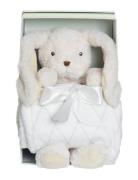 Svea With Blanket In Displaybox Cream Teddykompaniet