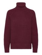 Keya Popcorn Ls High Nk Jumper Burgundy French Connection