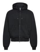 Bubble Zip Hoodie Black Hope