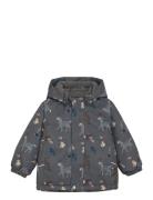 Snow Jacket Aop Grey Minymo