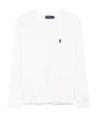 Long-Sleeve Jersey Crewneck Tee White Polo Ralph Lauren