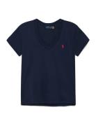 Cotton Jersey V-Neck Tee Navy Polo Ralph Lauren