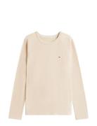 Wb Ls Waffle & Pj Set - Boxed Beige Tommy Hilfiger