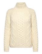 Wool Cable Knit Sweater Cream Filippa K