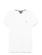 Core Stretch Slim C-Neck Tee White Tommy Hilfiger