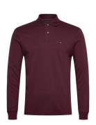 L/S Liquid Cotton Reg Polo Burgundy Tommy Hilfiger