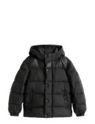 Matt And Shine Embossed Jacket Black Tommy Hilfiger