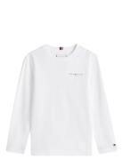 Mini Corp T-Shirt Ls White Tommy Hilfiger