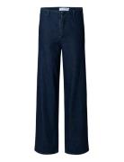 Slfextra Wide Mella-Bora Hw Jeans Navy Selected