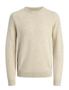 Jprblulambswool Knit Crew Neck Cream Jack & J S