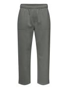Onsconnor Life Rlx Pants Sweat Noos Grey ONLY & SONS