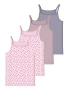 Nkfstrap Top 4P Aop Noos Pink Name It