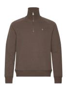 Maryon Half Zip Sweatshirt Brown Morris