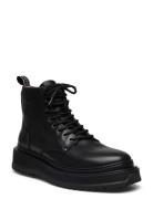 Slack U Leather Shoe Black Sneaky Steve
