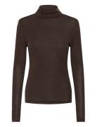 Gzninia Wool Rollneck Brown Gestuz
