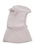 Balaclava Ears Wool Knit Cream Huttelihut