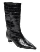 Hellasw Croco Boot Black Sofie Schnoor
