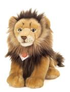 Sitting Lion 30 Cm Beige Teddy Hermann