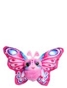 Fluffy Fly Butterfly Plush, Pink Patterned Simba Toys