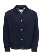 -Onseliot Structure 0075 Jacket Cs Navy ONLY & SONS