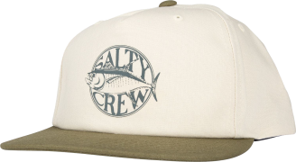Salty Crew Tuna Time 5 Panel Cream/Military