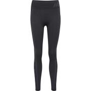 Hummel Women's hmlTE Christel Seamless MW Tights Black/Asphalt Melange