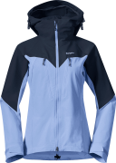 Bergans Women's Tind Softshell Jacket  Blueberry Milk/Navy Blue