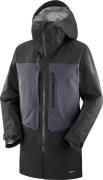 Salomon Men's Stance 3L Long Jacket Deep Black/Periscope