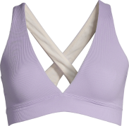 Casall Women's V-Neck Crossback Bikini Top Lavender