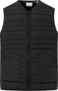 Knowledge Cotton Apparel Men's Go Anywear™ Quilted Padded Zip Vest Bla...