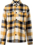 Knowledge Cotton Apparel Men's Checked Overshirt Yellow Check