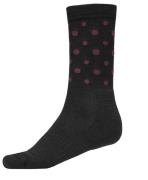 Icebug Active Merino Sock Spots Black/Hibiscus