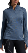 2XU Women's Ignition 1/4 Zip Indigo/Halogen Reflective